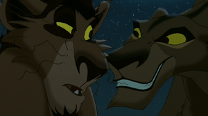 Nuka and his mother Zira