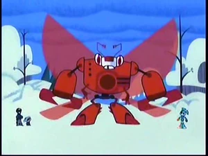 The Ambassador arriving on Earth.