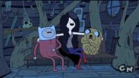 201px-From left to right, Finn, Marceline, Jake