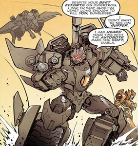 Blitzwing in the prequel comic.