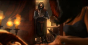 Cesare watching his brother's death.