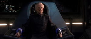 Chancellor Palpatine laughing