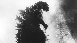 Godzilla begins his relentless rampage in Tokyo.