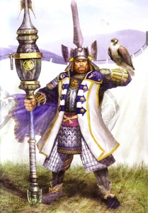 Ieyasu in Samurai Warriors 2.