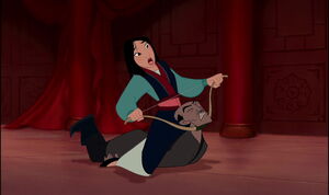 "Mulan: Shang! Go!" Sheshou's defeat.