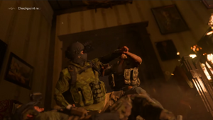 In Modern Warfare (2019) The first hint that we get of Hadir being the one  who stole the gas is his Aug Rifle, which has the same taping modifications  on it as