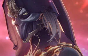 Schwarzloch and Rover stare off before the Fractsidus' departure from the Journeying Paradise.