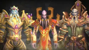 A young Kil'jaeden with Archimonde and Velen before his corruption.