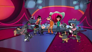 2nd Doof being satisfied as 2nd Charlene sets the Animal-Borgs to trap 2nd Candace, 2nd Phineas, and Platyborg.