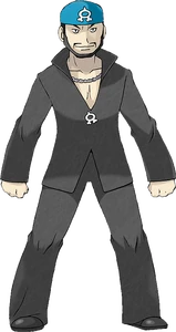 Archie, the leader of Team Aqua.