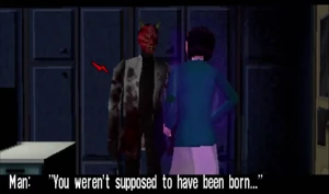 Maxwell confronts Bates in Ending F.