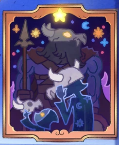 The young Collector next to an adult one, playing with Titan skulls with what is presumably a Titan Trapper behind them.