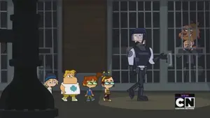 Beartop Manbelow's cameo in prison.