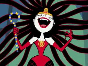 Sedusa regrows her hair.