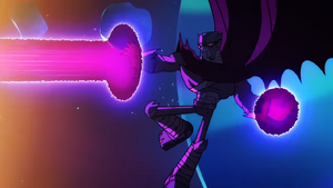 Ultralak desperately gives it his all to fight back.