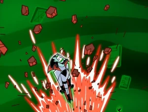 Pariah blows Vlad away from his castle.