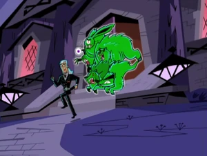 Vlad running from the ghost animals.