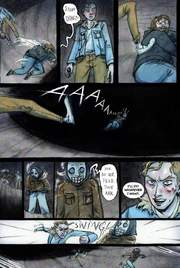Adam, murdering David before attempting to harm Skully.