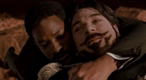 Arliss Loveless 11.jpg (89 KB) Loveless and West are left hanging precariously over a cliff.