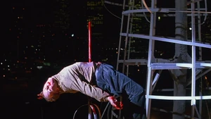 Blake's death.png (361 KB) Blake gets impaled to death on a large spike after falling off the tower. by Nick