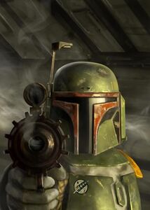 Artwork of Boba Fett.