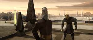 Although Opress questioned how one could defend against Force lightning, Dooku withheld the method of resistance to avoid making his Sith apprentice too powerful, promising to reveal such secrets in due time.