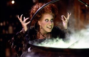 Winifred making the Life Potion