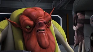 Azmorigan telling Hondo that his partner is not Lando Calrissian.