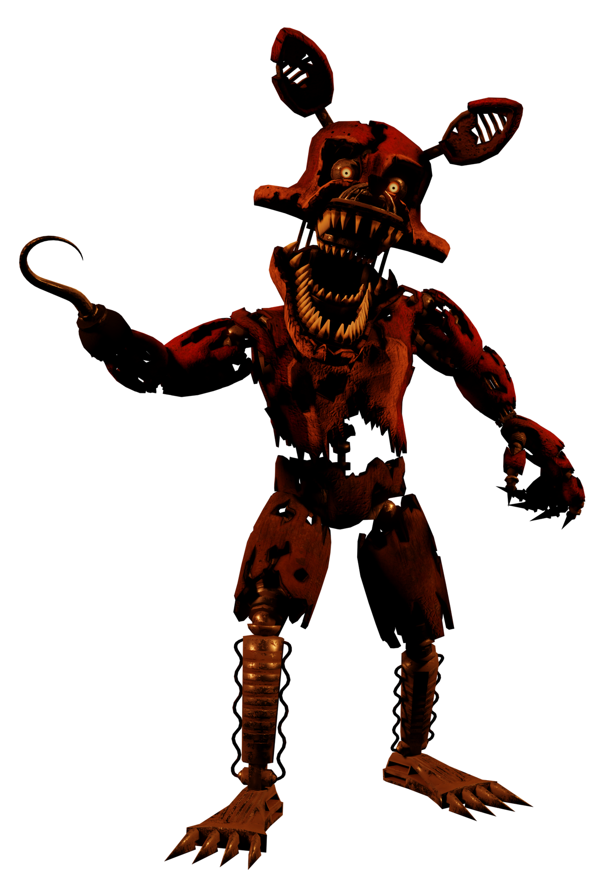 Nightmare Foxy Just wanted to draw anyone from FNAF4 :  r/fivenightsatfreddys