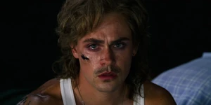 Billy looking at El in the void before he grabs her wrist.