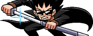 Mr. Chau as he appears in Scott Pilgrim vs. the World: The Game.