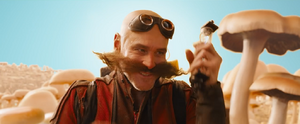 Dr. Eggman as he appears later on in the Sonic the Hedgehog movie.