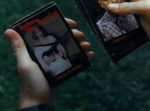 A picture of Debbie Jellinsky in one of the Murderers, Killers & Psychos cards.