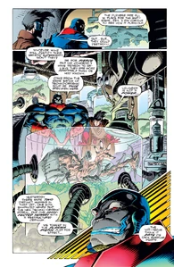 Apocalypse begins creating an army with cybernetic implants from the Reavers.