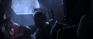 Discovering Maul's lightsaber, Vizsla decided not to kill them as his lieutenant, Bo-Katan Kryze, wished to do as he wants to know their story.