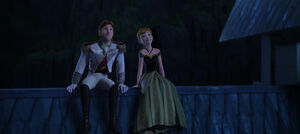 Hans and Anna stargazing.
