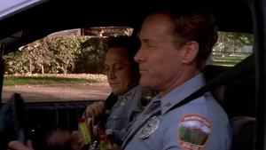 Sisk driving with Mange