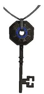 The key necklace that the Alchemist gives to Saint Germain.