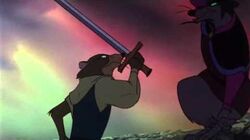 The Secret Of NIMH (1982) Justin fight with Jenner