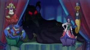 The Tropical-Rouge Villains in the opening.