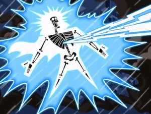 ...who retaliates by striking Vlad with lightning.