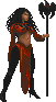 The Night Mother's ghost in The Elder Scrolls II: Daggerfall (sprite).