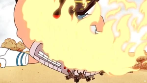 The Geese's first defeat.