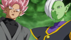 Goku Black along side his partner-in-crime, Zamasu.