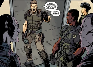 Hendricks BOIIIC.png (1.09 MB) Hendricks in the comics, yelling at his men.