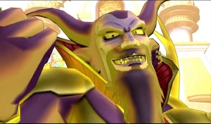 Maldragora's evil grin.