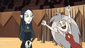 Lilith as Eda is cheering.