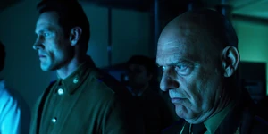 Grigori and Stepanov watching the portal close before the Key malfunctions and kills a few scientists.