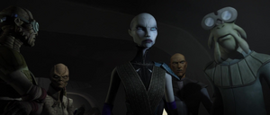 Having recently been plagued by shadowy disturbances in the Force, the source of them being Opress, Ventress claimed the bounty for herself.