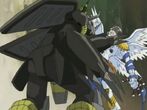 BlackWarGreymon seizes Angemon